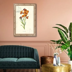 «Wall Flower» в интерьере классической гостиной над диваном