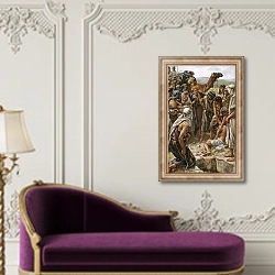 «The selling of Joseph» в интерьере в классическом стиле над банкеткой