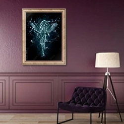 «Ангел 3» в интерьере в классическом стиле в фиолетовых тонах