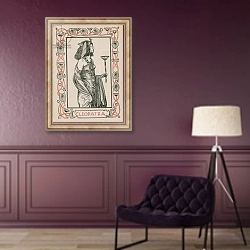 «Cleopatra, Antony and Cleopatra» в интерьере в классическом стиле в фиолетовых тонах