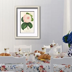 «Camellia Reine des Beautés» в интерьере столовой в стиле прованс над столом