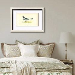 «White-Winged Black Tern 1» в интерьере спальни в стиле прованс над кроватью