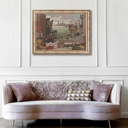 «Memories Of Venice» в интерьере гостиной в классическом стиле над диваном