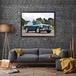 «Aston Martin DB2 4 Fixed Head Coupe ''Notchback'' (MkII) '1955–56» в интерьере в стиле лофт над диваном