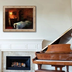 «D.H. Lawrence house - Eastwood - Nottingham» в интерьере классической гостиной над камином