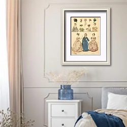 «MODES DE PARIS #7» в интерьере спальни в стиле прованс с синими деталями