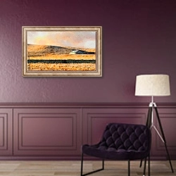 «Амбар в полях» в интерьере в классическом стиле в фиолетовых тонах