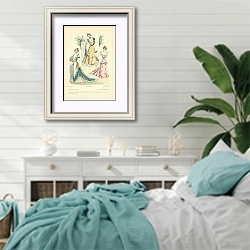 «Lemoniteur De La Mode №2 1» в интерьере спальни в стиле прованс с голубыми деталями