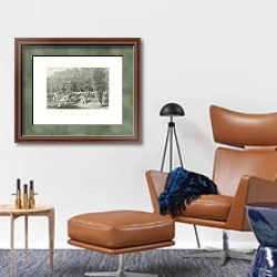 «The Terrace Haddon Hall» в интерьере кабинета с кожаным креслом