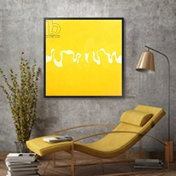 «Yellow journey» в интерьере в стиле лофт с желтым креслом