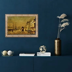 «Liverpool Docks,» в интерьере в классическом стиле в синих тонах