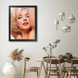 «Monroe, Marilyn 47» в интерьере столовой в стиле ретро