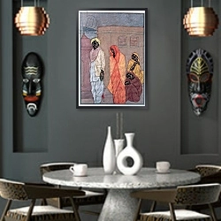 «First Marriage, 1986» в интерьере в этническом стиле в коричневых цветах