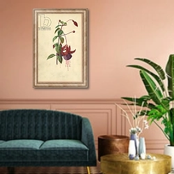 «Fuchsia» в интерьере классической гостиной над диваном
