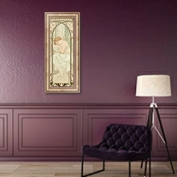 «Repos de la nuit» в интерьере в классическом стиле в фиолетовых тонах