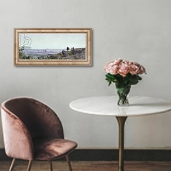 «Florence from Settignano» в интерьере в классическом стиле над креслом