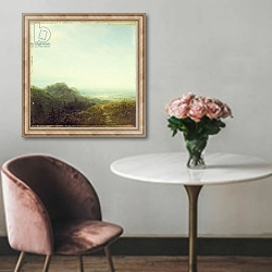 «Overlooking the Valley» в интерьере в классическом стиле над креслом