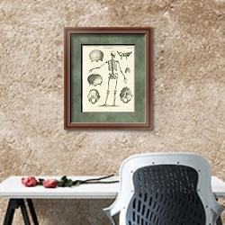 «Анатомия I» в интерьере кабинета с песочной стеной над столом