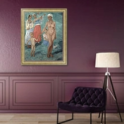 «Morning, 1917» в интерьере в классическом стиле в фиолетовых тонах