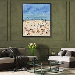 «Beach» в интерьере в классическом стиле в синих тонах