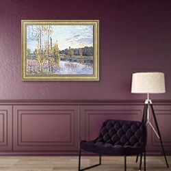 «The Lake at Chevreuil» в интерьере в классическом стиле в фиолетовых тонах