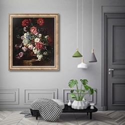 «Цветы в терракотовой вазе» в интерьере коридора в классическом стиле
