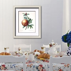 «Плод граната» в интерьере столовой в стиле прованс над столом