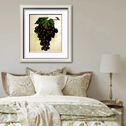 «Гроздь винограда Horsforth» в интерьере спальни в стиле прованс над кроватью