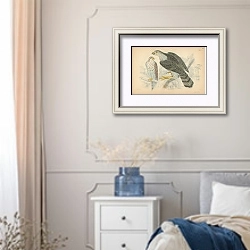 «Gos Hawk» в интерьере спальни в стиле прованс с синими деталями