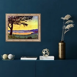 «View of Helgeroa» в интерьере в классическом стиле в синих тонах