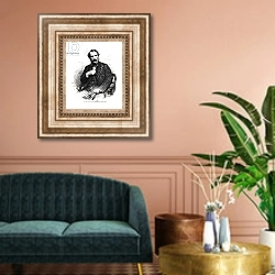 «Portrait of Sir John Lawrence» в интерьере классической гостиной над диваном