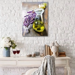 «Лавандовое масло» в интерьере в стиле прованс над столиком