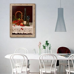 «Stillleben» в интерьере светлой кухни над обеденным столом