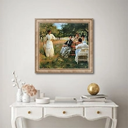 «In the Orchard» в интерьере в классическом стиле над столом