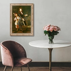 «Portrait of Louis-Alexandre de Bourbon Count of Toulouse» в интерьере в классическом стиле над креслом