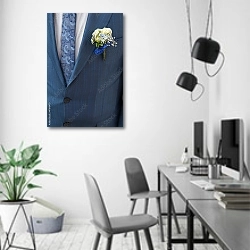 «Свадебная бутоньерка» в интерьере современного офиса в минималистичном стиле