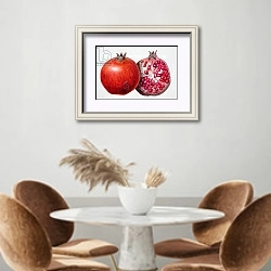 «Pomegranate, 1995» в интерьере кухни над кофейным столиком