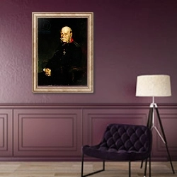 «Kaiser Wilhelm I, 1888» в интерьере в классическом стиле в фиолетовых тонах