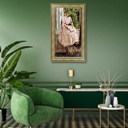 «Татьяна Любатович» в интерьере гостиной в зеленых тонах