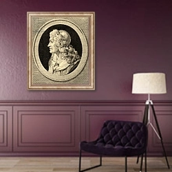 «Moliere» в интерьере в классическом стиле в фиолетовых тонах
