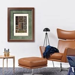 «XVI et XVII Siecle» в интерьере кабинета с кожаным креслом