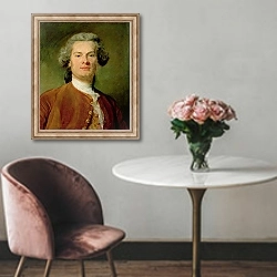 «Self Portrait 1» в интерьере в классическом стиле над креслом