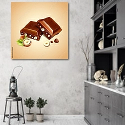 «Шоколад» в интерьере современной кухни в серых тонах