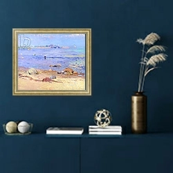 «Treading Clams, Wickford» в интерьере в классическом стиле в синих тонах