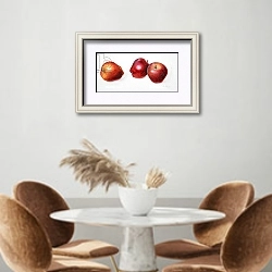 «Red Apples, 1996» в интерьере кухни над кофейным столиком