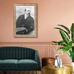 «Bismarck in 1866 as Minister-President of Prussia, 1866» в интерьере классической гостиной над диваном