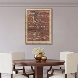 «In the Manner of a Leather Tapestry» в интерьере столовой в классическом стиле