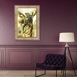 «The black Iguana» в интерьере в классическом стиле в фиолетовых тонах