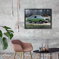 «Volkswagen Passat 5-door (B1) '1973–77» в интерьере в стиле лофт с бетонной стеной