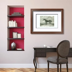 «Camel 1» в интерьере кабинета в классическом стиле над столом